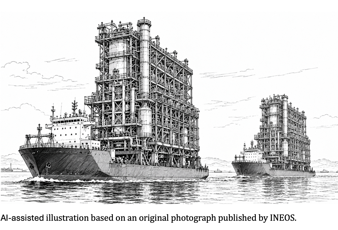 INEOS Abu Dhabi-built cracker modules escape Strait of Hormuz and reach construction site in Antwerp